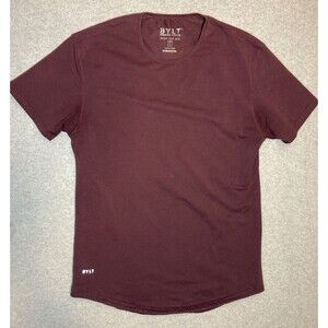 Bylt M Sz L Tshirt Burgundy Premium Basic Drop Cut S/s Lux